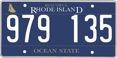 RI license plate 979135