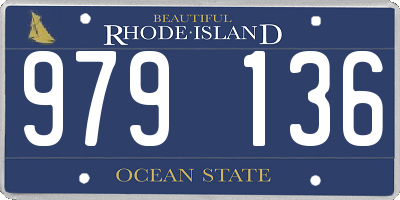 RI license plate 979136