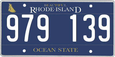 RI license plate 979139
