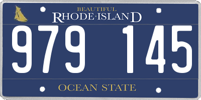 RI license plate 979145