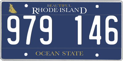 RI license plate 979146