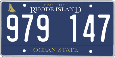 RI license plate 979147