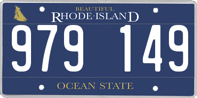 RI license plate 979149