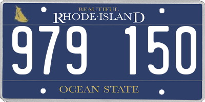 RI license plate 979150