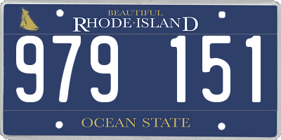 RI license plate 979151