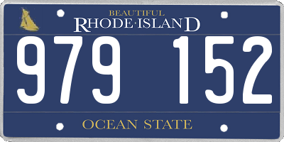 RI license plate 979152