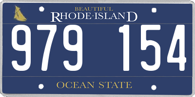 RI license plate 979154