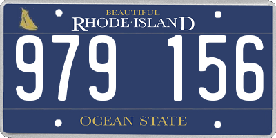 RI license plate 979156