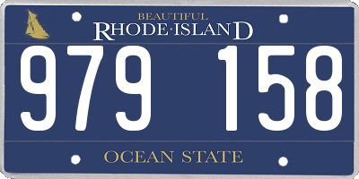 RI license plate 979158