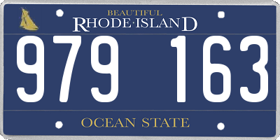RI license plate 979163
