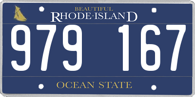 RI license plate 979167
