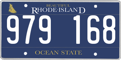 RI license plate 979168