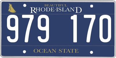 RI license plate 979170