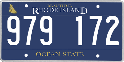 RI license plate 979172