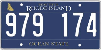 RI license plate 979174