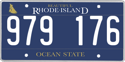 RI license plate 979176