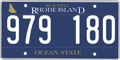 RI license plate 979180