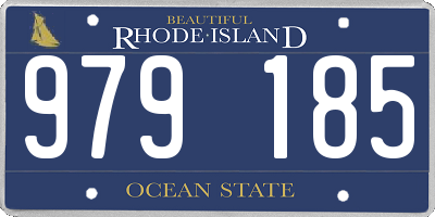 RI license plate 979185