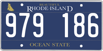 RI license plate 979186