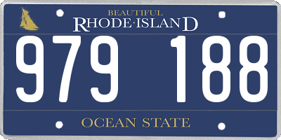 RI license plate 979188