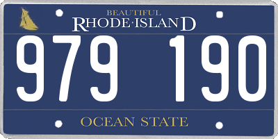 RI license plate 979190