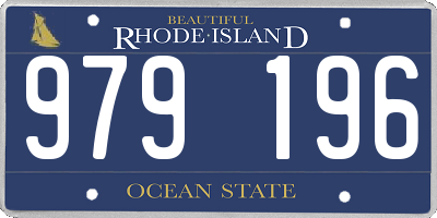 RI license plate 979196