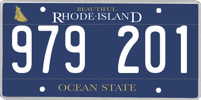 RI license plate 979201