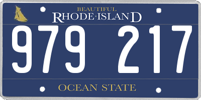 RI license plate 979217