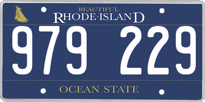 RI license plate 979229