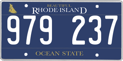 RI license plate 979237