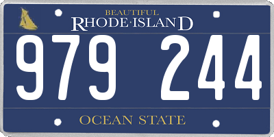 RI license plate 979244