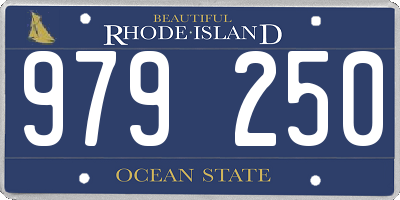 RI license plate 979250