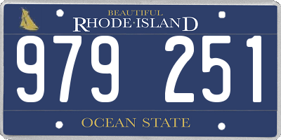 RI license plate 979251