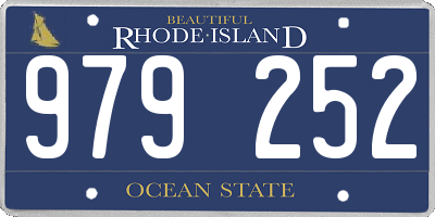 RI license plate 979252