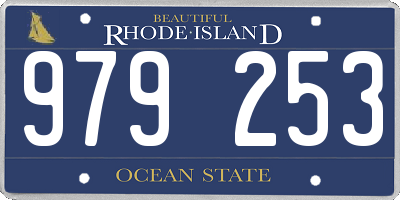 RI license plate 979253