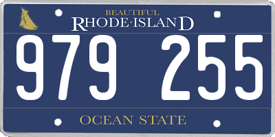 RI license plate 979255