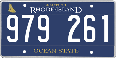RI license plate 979261