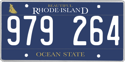 RI license plate 979264