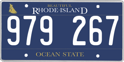 RI license plate 979267
