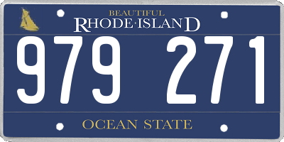 RI license plate 979271