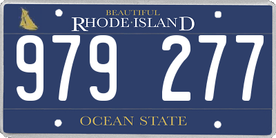 RI license plate 979277