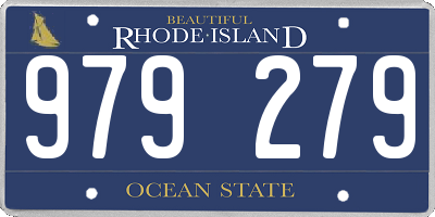 RI license plate 979279