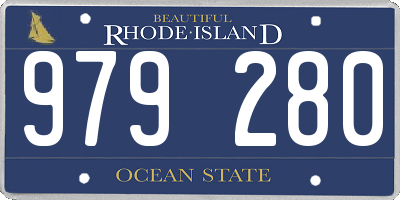 RI license plate 979280