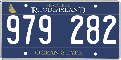 RI license plate 979282