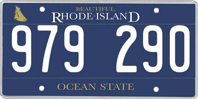 RI license plate 979290