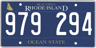 RI license plate 979294