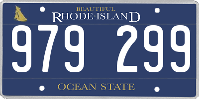 RI license plate 979299