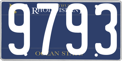 RI license plate 9793