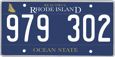 RI license plate 979302