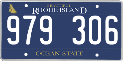 RI license plate 979306